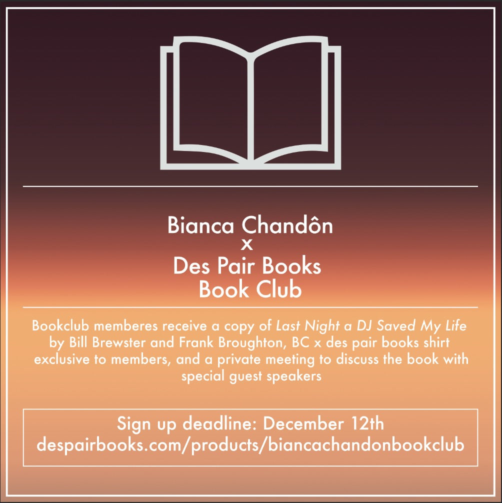BIANCA CHANDON X DES PAIR BOOKS BOOKCLUB