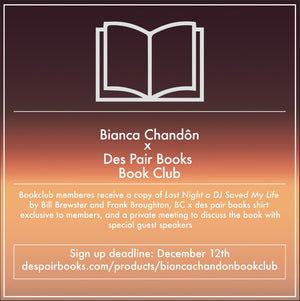 BIANCA CHANDON X DES PAIR BOOKS BOOKCLUB